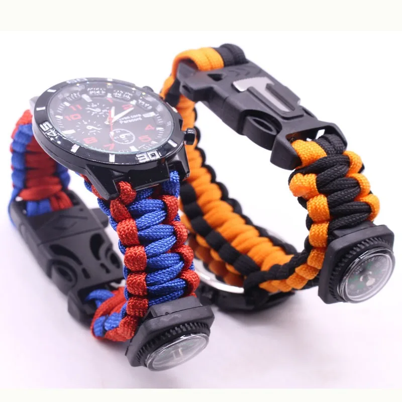 Outdoor Adventure Kit - Multifunctional Outdoor Watch Umbrella Rope Weaving