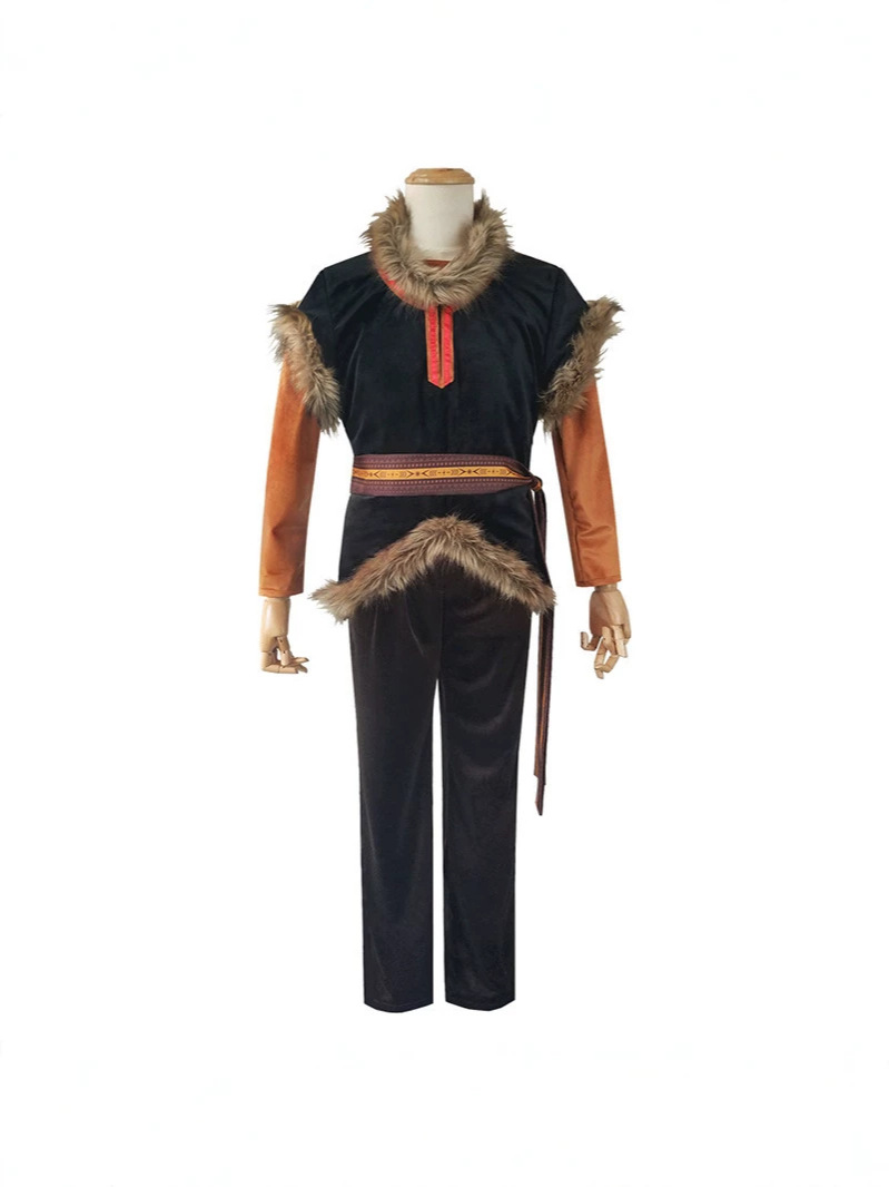 Outdoor Adventure Outfit - Frozen 2 Kristoff Cosplay Costume Khaki