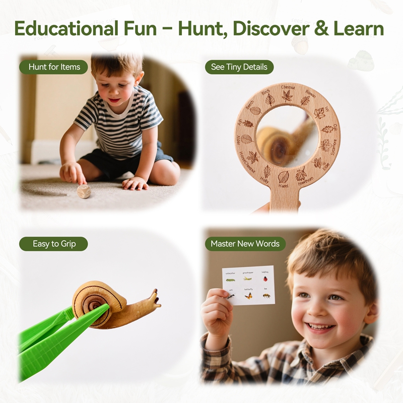 Wooden Montessori Toys Treasur - Outdoor Adventure Learning 评论和价格