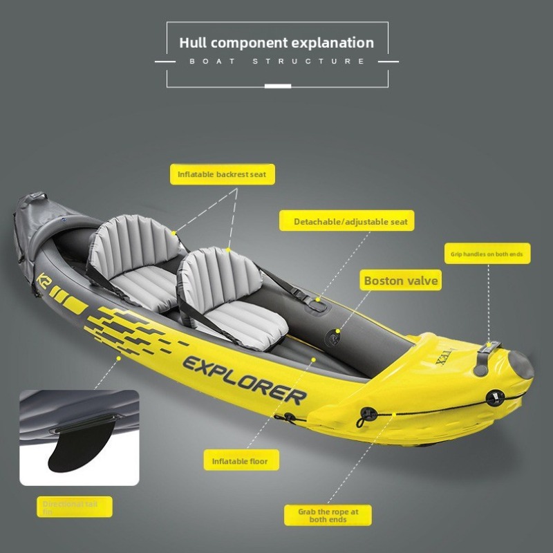 Inflatable Boat Two Person Raf - Outdoor Adventure Rafting 评论和价格