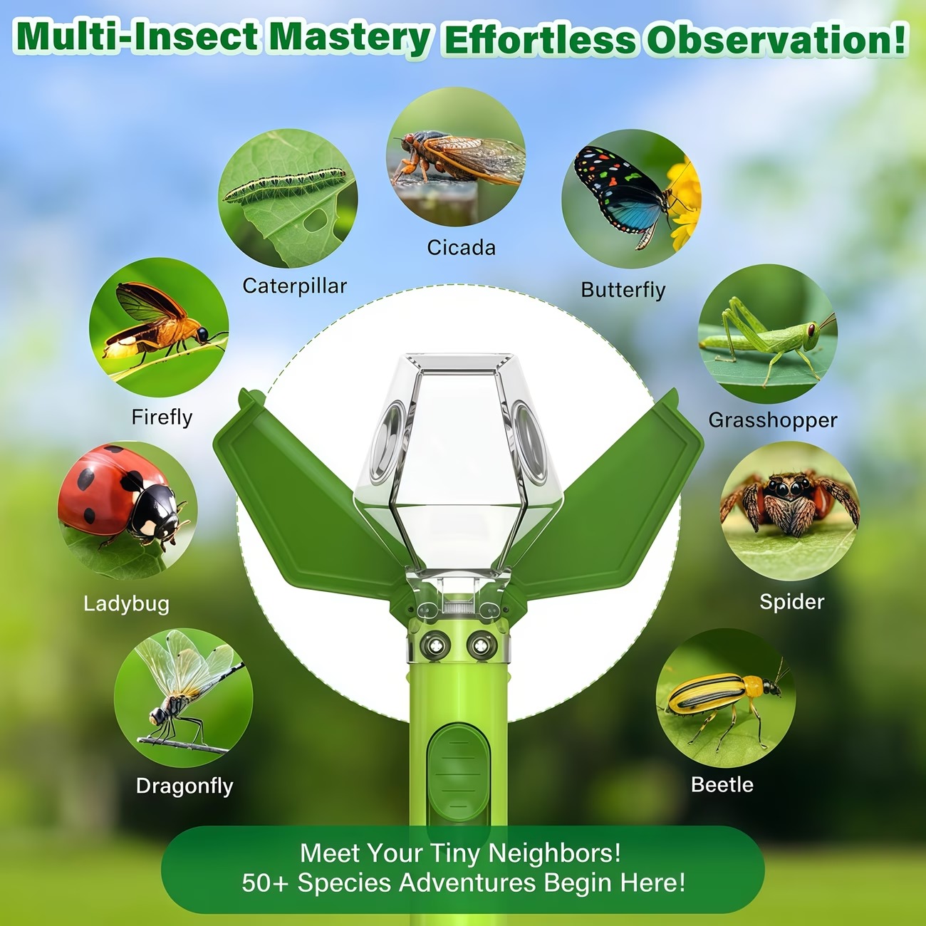 Handheld Insect Catcher with 6 - Outdoor Adventure Learning 评论和价格