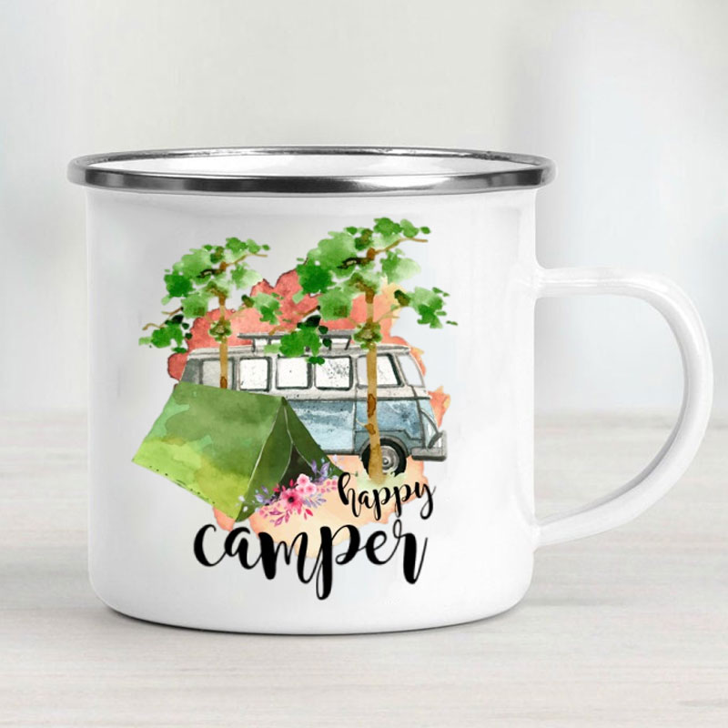 Camping Car Enamel Mug Adventu - Outdoor Adventure Festival 评论和价格