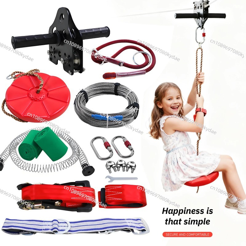 Kids Zip Line Kit Backyard Out - Outdoor Adventure Zipline 评论和价格