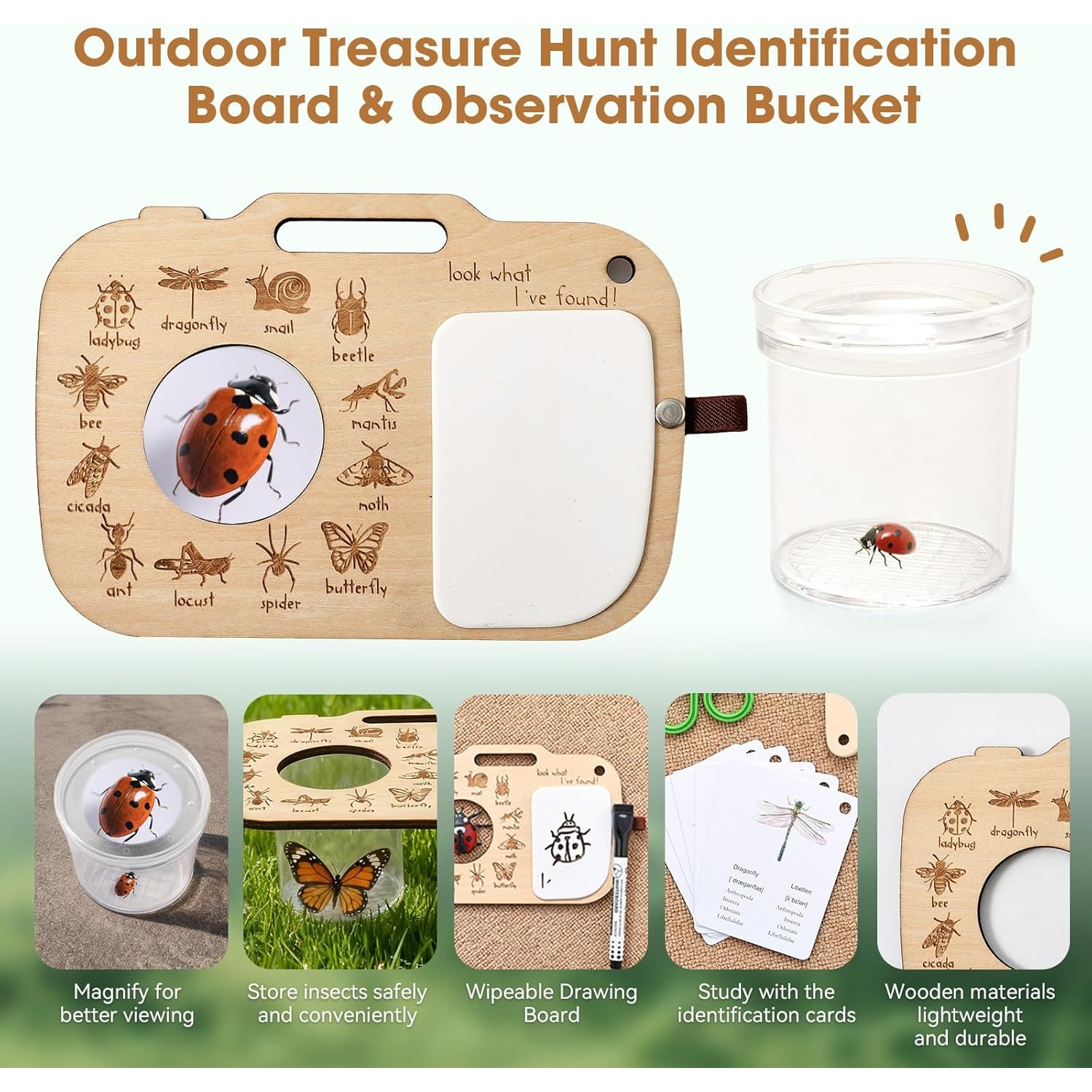 Bug Catcher Kit for Kids with  - Outdoor Adventure Learning 评论和价格