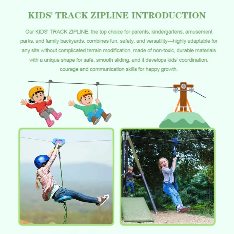 Zipline Game Set Outdoor zipli - Outdoor Adventure Zipline 评论和价格